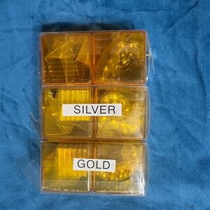 Combination Set of Rare Earth Magnet Cylinders and Balls In 3 Different Colors